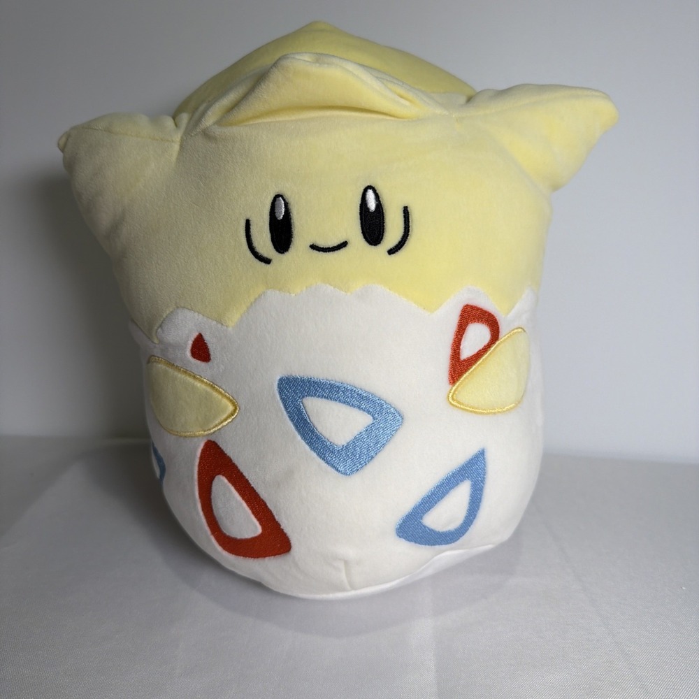 Pokémon Center Togepi 12 inch plush Yellow White Red Blue Pokémon Squishmallow